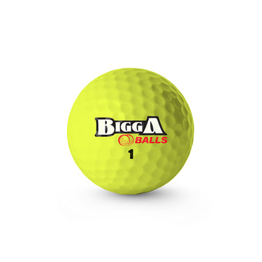 bigga balls yellow golf ball